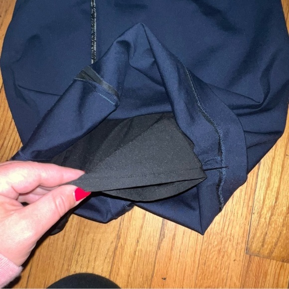 003 Alice + Olivia navy polka dot silk bubble dress - Picture 2 of 7